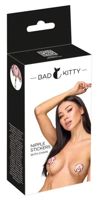 BK Nipple Stickers with Chain – Pink