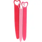 Silikona vaginālie dilatori 3 gab. – rozā Foto 1