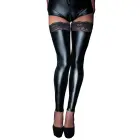 Noir Diva Exclusive wet look säärisoojendajad pitsiga – mustad – S — Foto 2