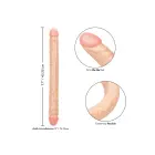 Size Queen dvipusis dildo – 43 cm (17″) – kūno spalva — Nuotrauka 3