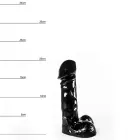Raptor realistiškas dildo – 20 cm (8″) – juodas — Nuotrauka 3
