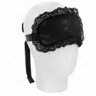 KINK Lace Bandage Model 1 – dekoratīvā mežģīņu acu maska 22.5 x 11 cm – melna — Foto 3