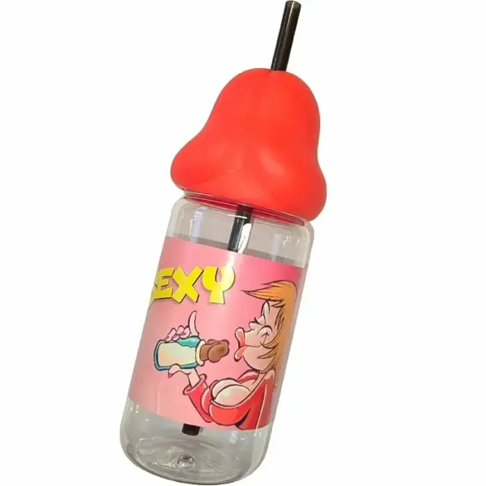 Diablo Picante novelty party baby bottle – red – 360 ml