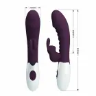 PRETTY LOVE Naughty Bunny кролик-вибратор двойного действия – 20 см (7.9″) – фиолетовый — Фото 8