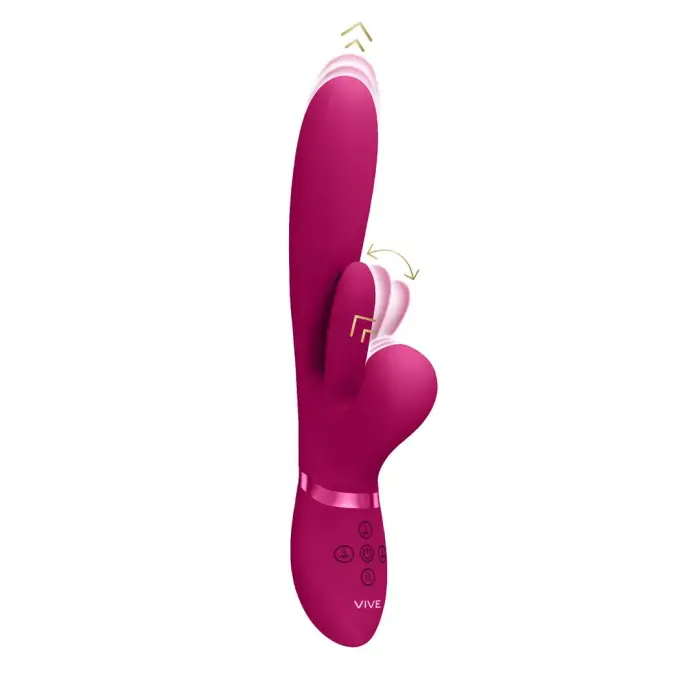 Вибратор с функцией толчков Kura Advanced – розовый