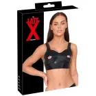 LateX lateksa crop tops – melns – XL — Foto 1