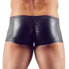 Svenjoyment spīdīgas wetlook biksītes ar rāvējslēdzējiem – melnas – 2XL — Foto 5