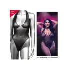 Dziļa V-izgriezuma bodijs Plus – melns Foto 3