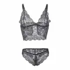 Subblime 953928 Black Silk & Lace Nightgown Set L/XL — Photo 8