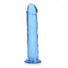 Taisns reālistisks dildo ar piesūcekni – 25 cm (9.8″) – Caurspīdīgs Foto 7
