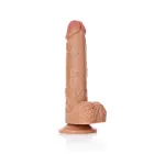 Taisns reālistisks dildo ar sēkliniekiem un piesūcekni – 20.5 cm (8″) — Foto 7