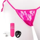 Screaming O Charged Panty Set valkājams vibrators – rozā — Foto 2