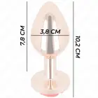 KINK Pink Gold металлическая анальная пробка Large с основанием в виде красной розы – 10.2 см – Розовый — Фото 4