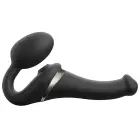 Daugiaorgazmis lankstus strap-on vibratorius – 14.7 cm (5.8″) – juodas — Nuotrauka 3