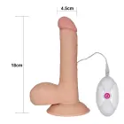 The Ultra Soft Dude Vibrating Dildo – 18 cm (7.5″) – Skin — Photo 8