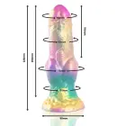 EPIC IRIS fantastinis dildo – 22.5 cm (8.9″) – spalvotas — Nuotrauka 9