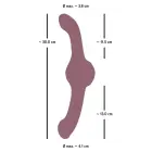 Turbo Shaker Double Lover vibrators – 30 cm – rozā Foto 13