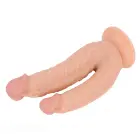 Kiotos COX Double Penetration Dildo with Suction Cup – 21 cm (8.3″) – Flesh — Photo 2