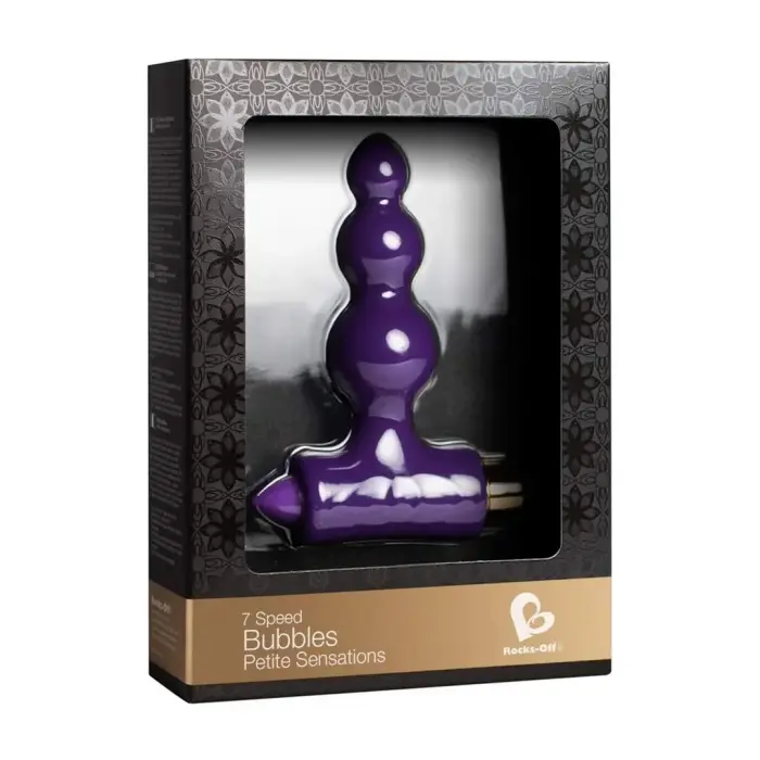 Petite Sensations Bubbles вибрирующая анальная пробка – 10 cm (3.9″) – Розовый