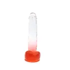 Kiotos Cox värviline dildo – 22.5 cm (9″) – läbipaistevpunane — Foto 4