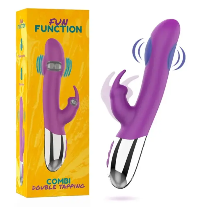 Вибратор Fun Function Combi Double Tapping Intimate System – 21 cm (8.2″) – розовый