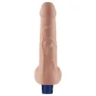 Real Softee uzlādējams vibrējošs dildo – 23 cm (9″) – Miesas krāsa Foto 6