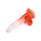 Kiotos Cox Colorful Dildo with Suction Cup – 17.5 cm (7″) – Clear/Red — Photo 6