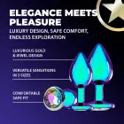 Venice Collection Iridescent metalinis 3 kištukų rinkinys – 7 cm — Nuotrauka 4