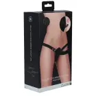 Ouch! - Dubulti rievots strap-on dildo – 15.5 cm (6.1″) – Melns — Foto 3