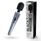 BLACK&SILVER Dexter wand masāžas vibrators – 30.6 cm (12″) – melns — Foto 1