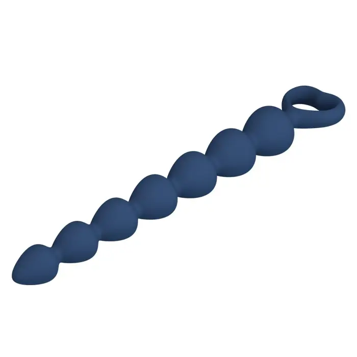 MR PLAY цепочка анальных бусин – 26.7 см – Черный Фото num