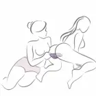 Rocks-Off Glo-Girl truša vibrators – 17 cm (6.7″) – violets — Foto 7