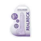 Reālistisks dildo ar sēkliniekiem – 12.7 cm (5″) – Violets Foto 2
