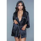 Amora halāts – melns – Plus size Foto 1