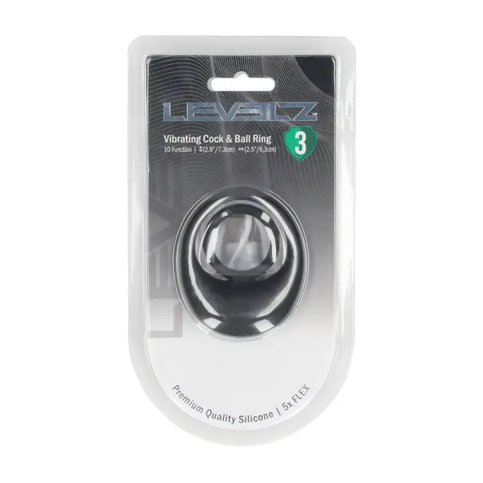 LEVELZ Vibrating Silicone Support Ring – Black