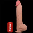 LoveToy – lielmēra slīdošās ādas divslāņu dildo – ādas tonis – 35,6 cm — Foto 17
