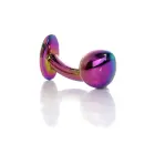 Plug-Jewellery įvairiaspalvis išlenktas analinis kištukas – 9 cm — Nuotrauka 4