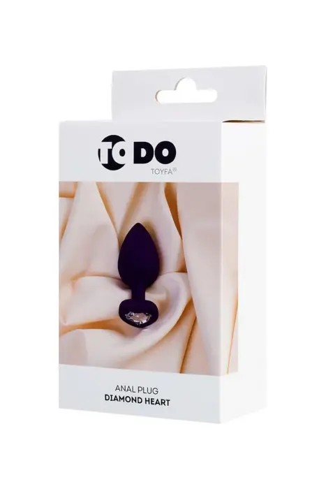 ToDo Anal Plug Diamond Heart – 7 cm – Violetinis Photo