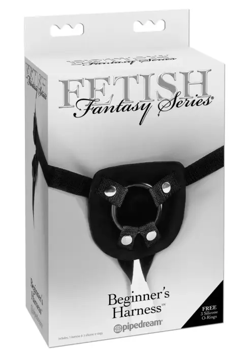 Fetish Fantasy Series Beginner's Harness – adjustable, 3 O-rings – black