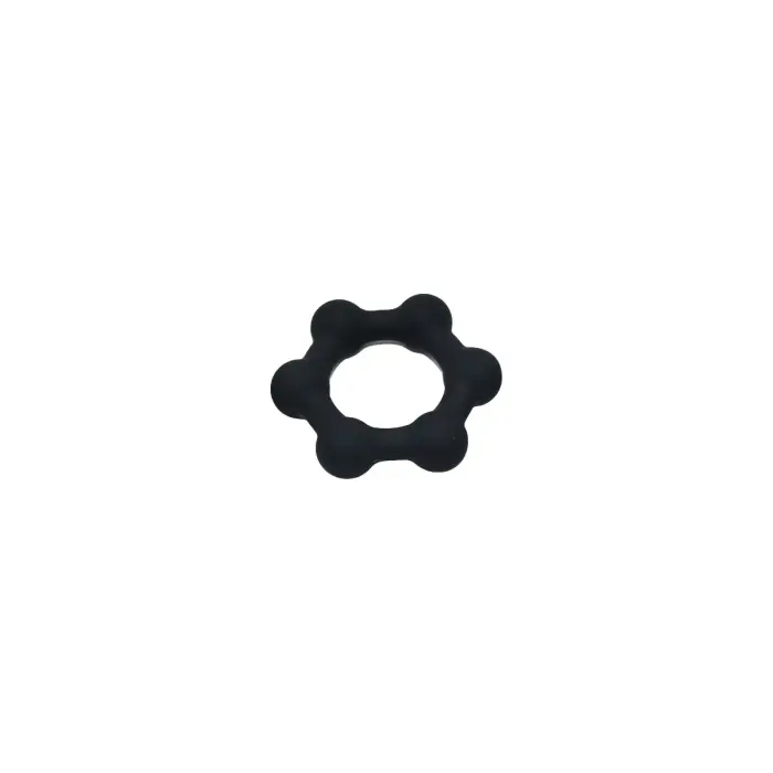 Silicone Cockring with 6 Steel Balls M
