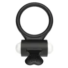 Power Clit Silicone Cockring – Black — Photo 3