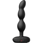 Ridge rotējošas vibrējošas anālo bumbiņu ķēde – 15 cm – Melns Foto 1