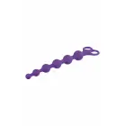 NMC 8 Inch Ribbed Silicone Beads – violetas – elastīgs graduāls dizains – 20 cm — Foto 4