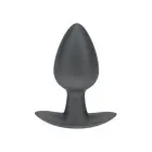 Smooth Silicone Anal Plug – M – Black — Photo 1