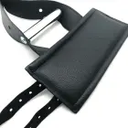 Red Leather Suspension Cuffs – Black — Photo 3