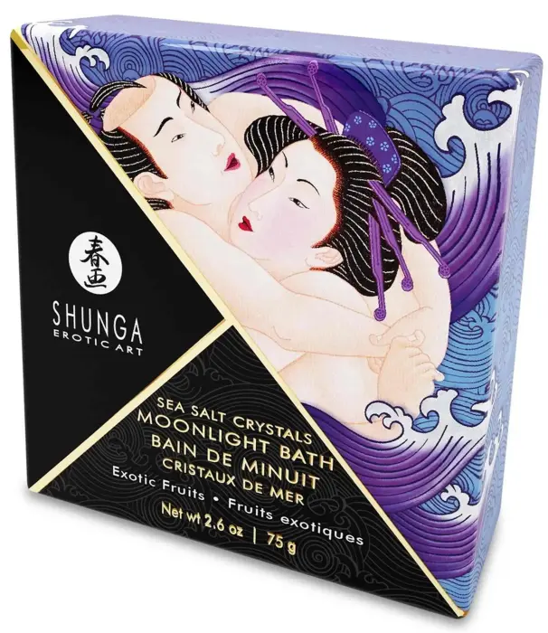 Shunga Moonlight Bath Exotic Fruits vannas sāls – 75 g Foto 2