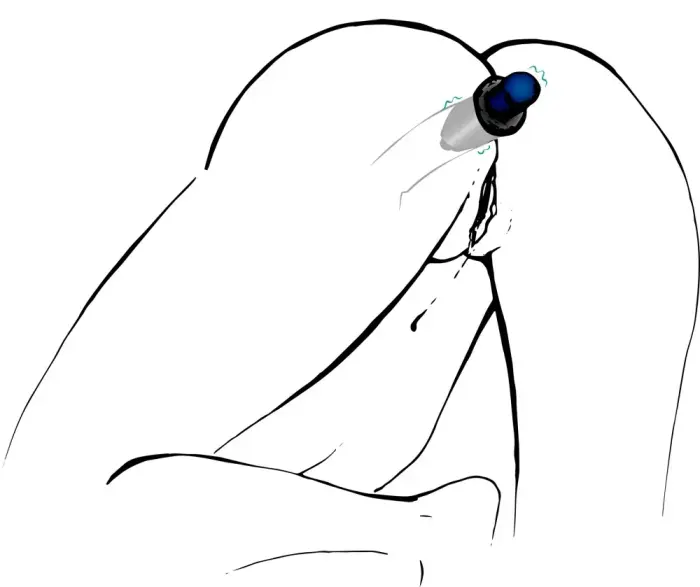 Lust Tunnel Plug M – 10 cm (4″) – Juodas Photo