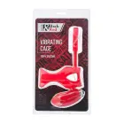 Черное и красное вибрирующее кольцо для члена – силикон – 14.5 см Фото num