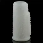 LoveToy Vibrating Drip Knights Ring – white – TPE – C-ring with vibration — Photo 3