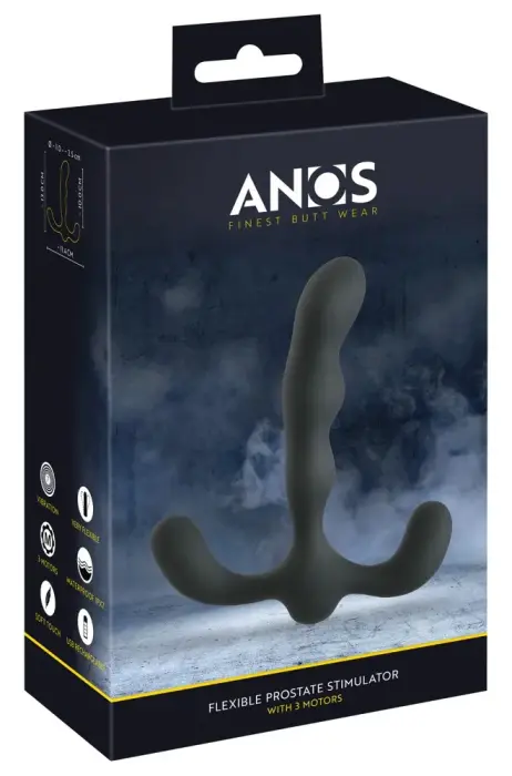 ANOS Flexible Prostate Stimulator – 13 cm – Black
